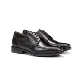 Fluchos Rafael Negro – Zapato de Vestir Ligero y Elegante con Cordones