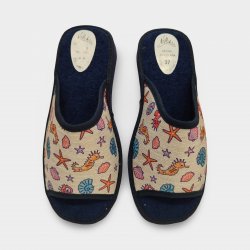 Pantoufles ouvertes pour femmes avec imprimés de dessins animés