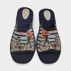 Pantoufles d'été bleues pour femmes | Légères et fraîches