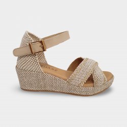 Pitillos 11263 compensées en cuir de jute