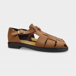 Sandàlies clàssiques en oferta de pell marrons