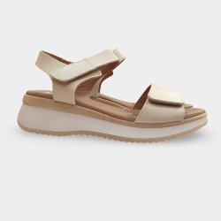 Sandales en cuir Sparwoman 5942 avec fermeture velcro