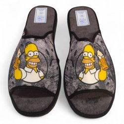 Sabatilles casa home estiu divertides cervesa en blau