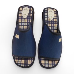 Zapatillas de Casa Hombre Azul Marino | Lona Ultraligera