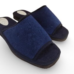 Zapatillas de Casa Hombre Verano Azul Marino | Punta Abierta
