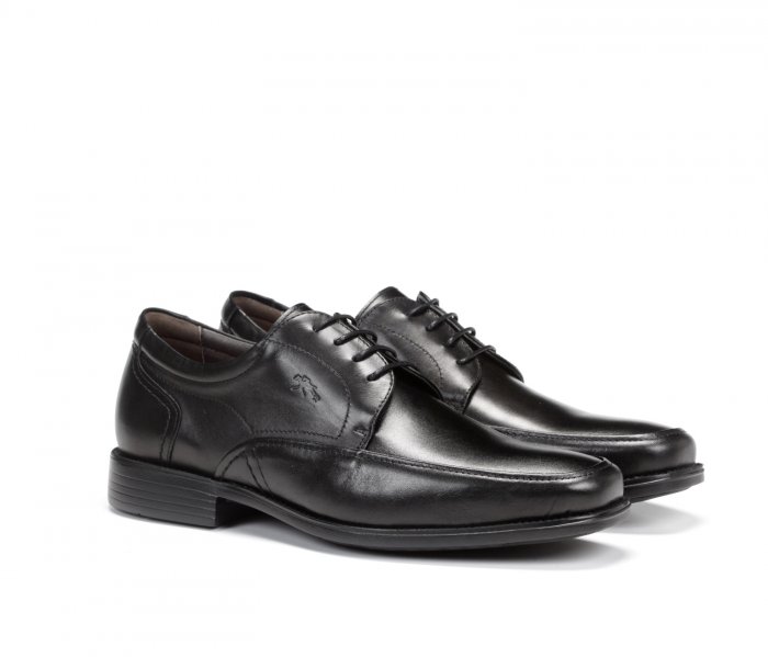 Fluchos Rafael Negro – Zapato de Vestir Ligero y Elegante con Cordones - 1