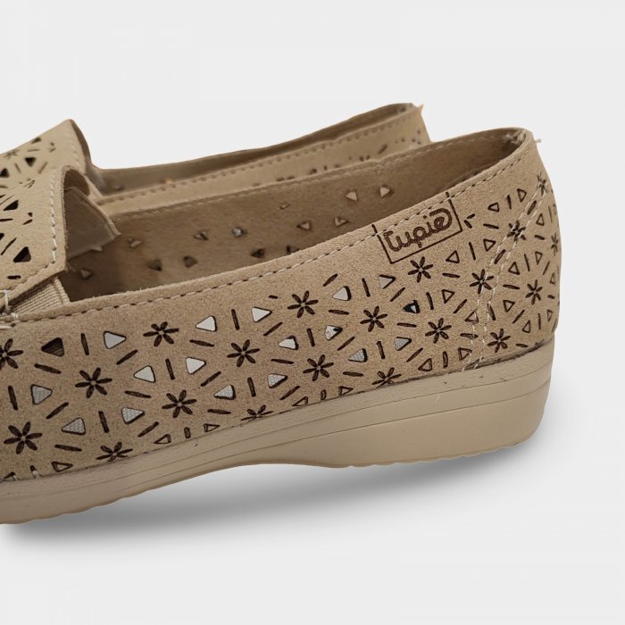 Sabatilles de carrer de senyora en beix picada - 2