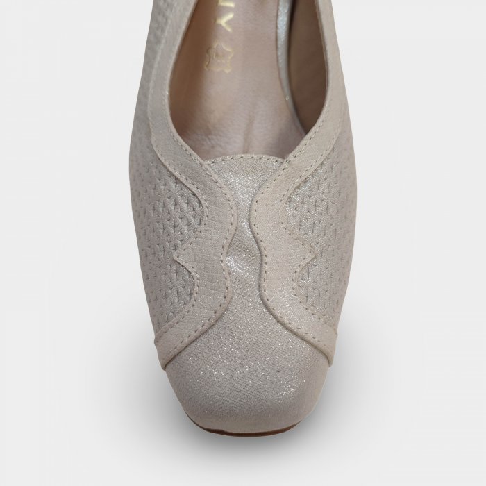 Sandàlies festa forma molt ampla plata | Còmodes pell dona - 2