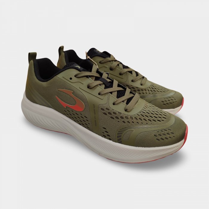 Sabatilles esportives John Smith kaki de reixeta per a home - 3