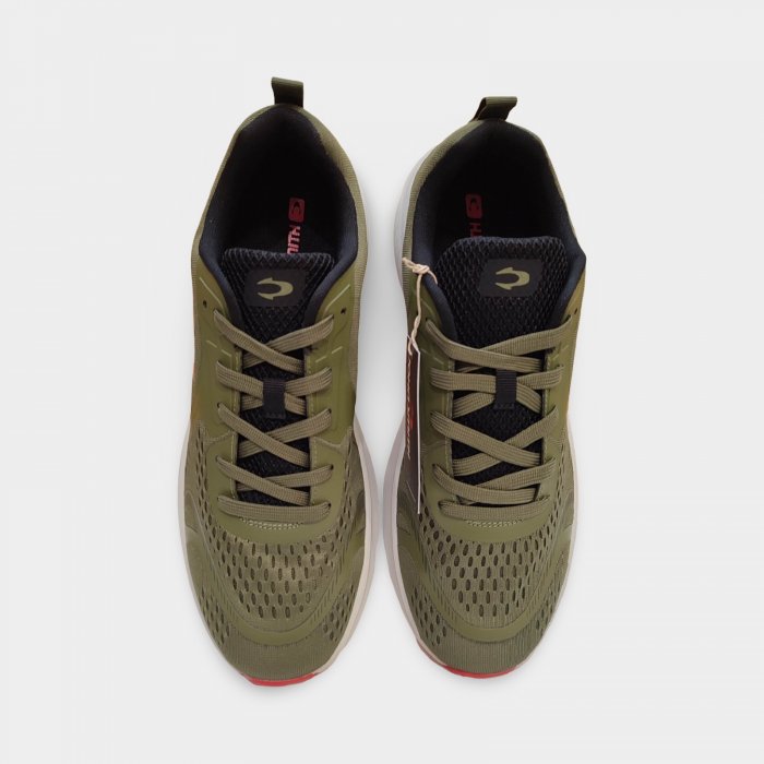 Sabatilles esportives John Smith kaki de reixeta per a home - 4