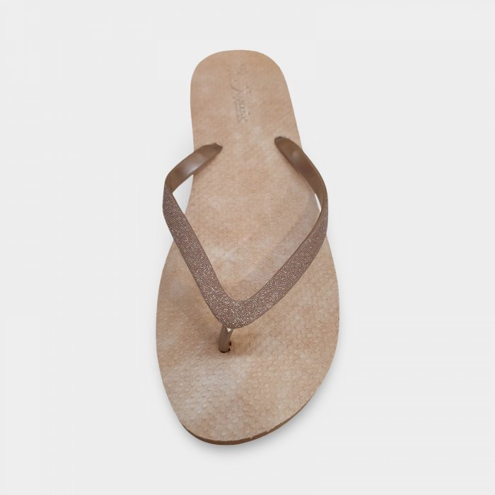 Chanclas de dedo mujer beige verano y ligeras - 2