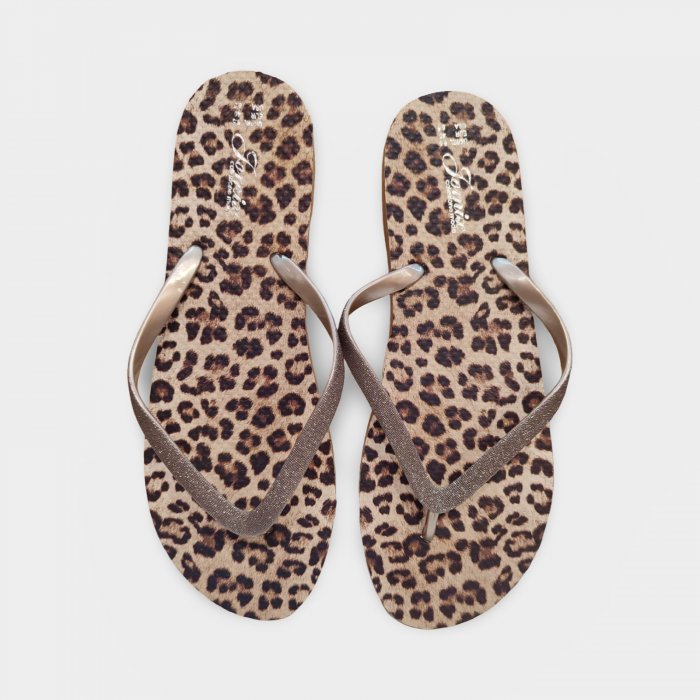 Chanclas de dedo mujer leopardo | Piscina y playa - 3
