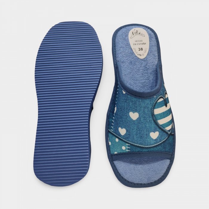 Pantufas femininas rosa baratas com coração - 4