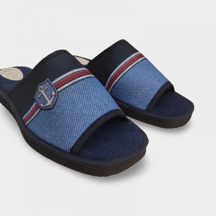 Chinelo masculino azul-marinho para o verão | Leve e fresco - 1