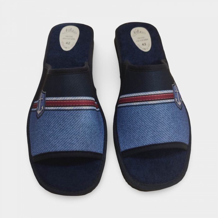 Chinelo masculino azul-marinho para o verão | Leve e fresco - 4