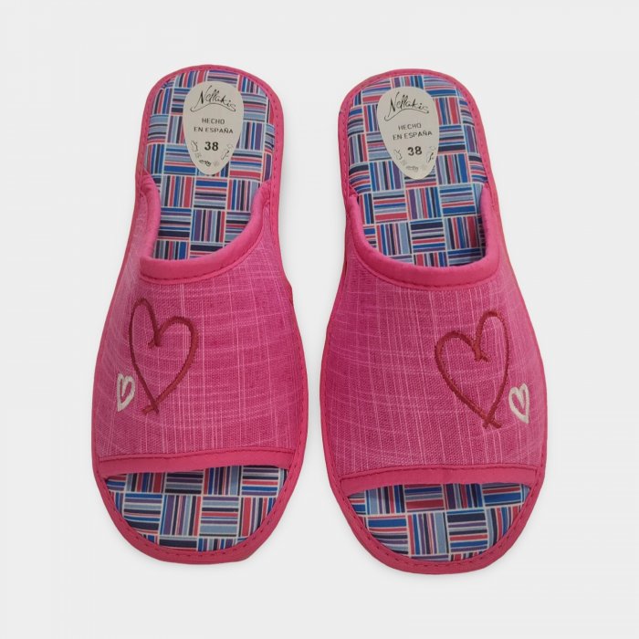 Chinelo feminino de verão, fúcsia, leve - 1