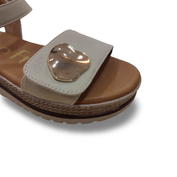 Sandalias Mujer de Cuña con Velcro Ajustable Mysoft | Suela de Gel Acolchada - 2