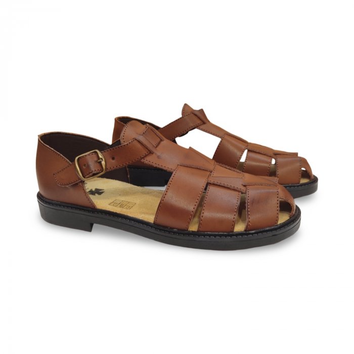 Sandàlies clàssiques d'home de pell en oferta - 1