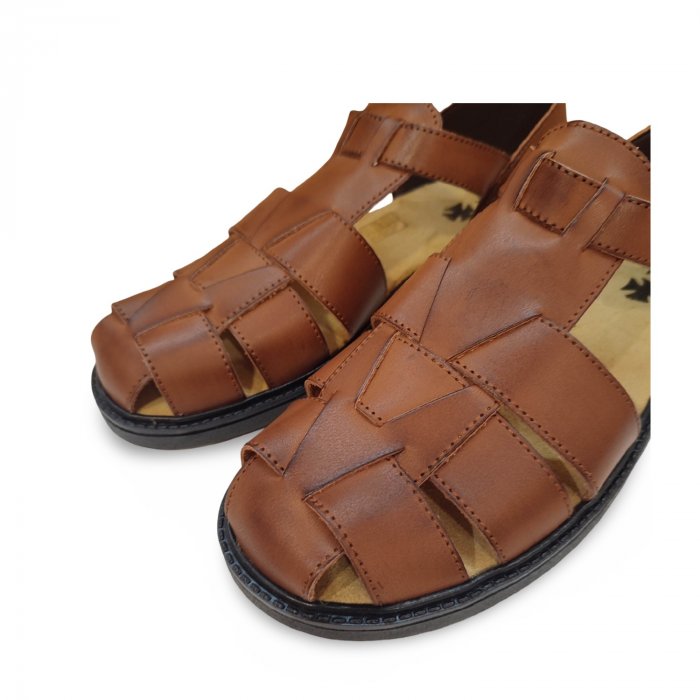 Sandàlies clàssiques d'home de pell en oferta - 2