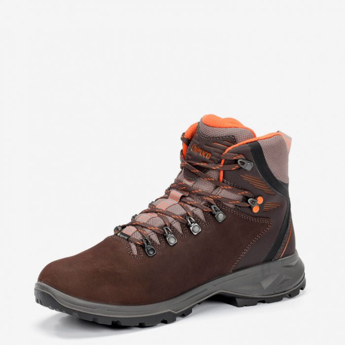 Botas Chiruca Gore-Tex marrón y naranja para senderismo impermeable - 5