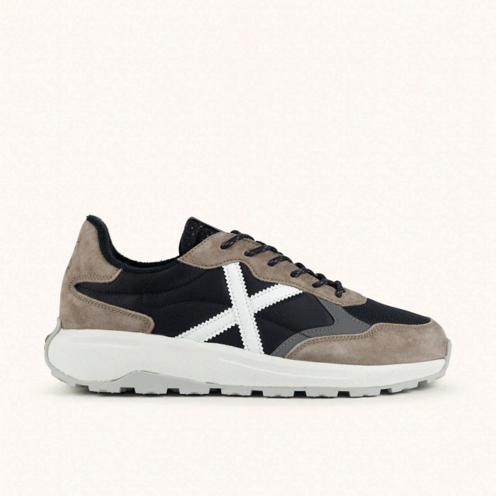 Zapatillas Munich Babel 22 Hombre | Urbanas Negro y Gris - 1