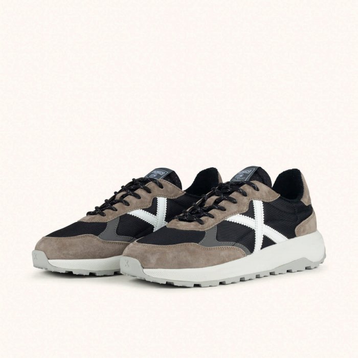 Zapatillas Munich Babel 22 Hombre | Urbanas Negro y Gris - 3
