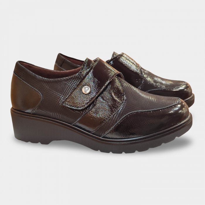 Sapatos Pitillos 11520 com fecho de velcro, confeccionados em lycra e couro. - 1