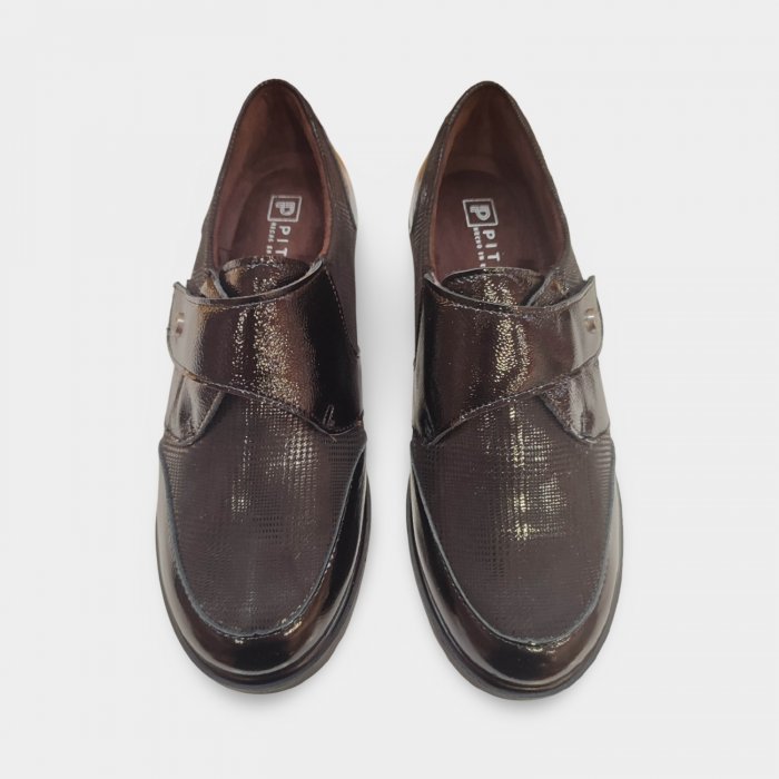 Sapatos Pitillos 11520 com fecho de velcro, confeccionados em lycra e couro. - 2