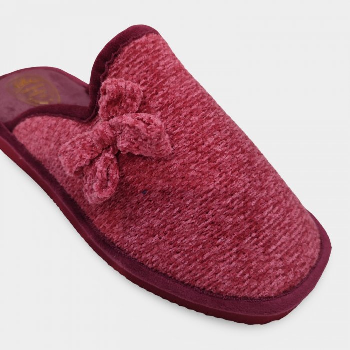 Zapatillas de Casa Mujer Rojas con Lazo - 2