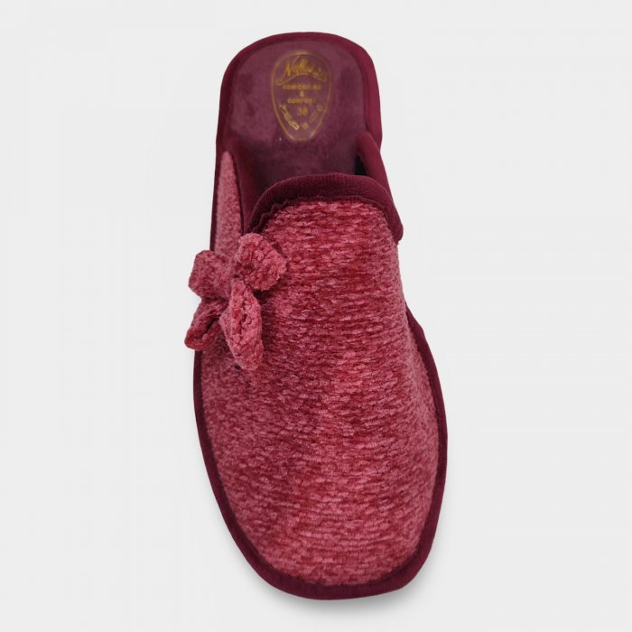 Zapatillas de Casa Mujer Rojas con Lazo - 3