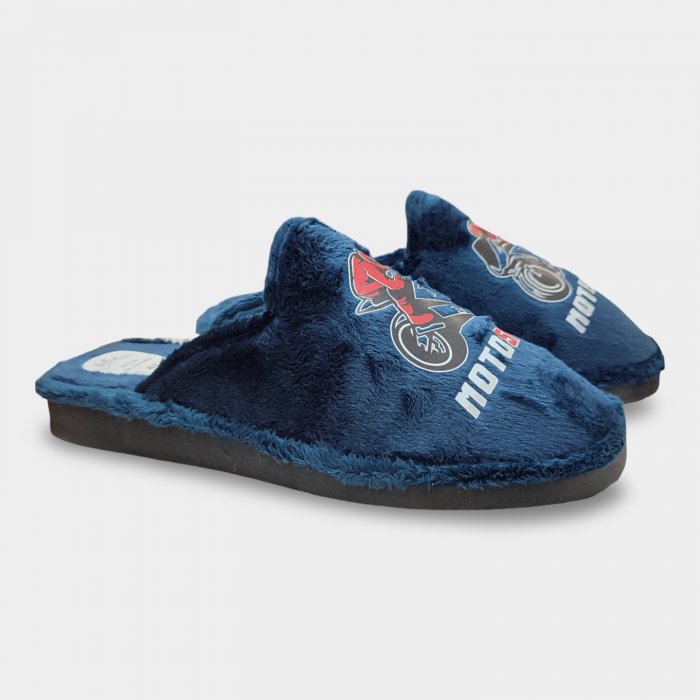 Zapatillas de Casa Hombre Moto | Terciopelo Suave - 3