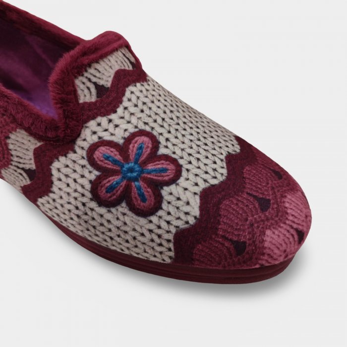 Zapatillas Casa Mujer Alcalde burdeos - 3