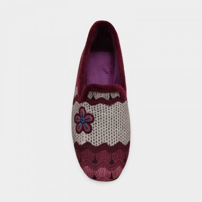Zapatillas Casa Mujer Alcalde burdeos - 2