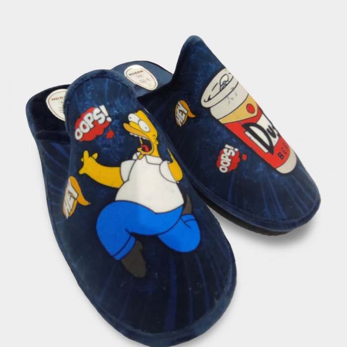 Zapatillas Homer Simpson con Cerveza Duff | Zapatillas de Casa - 2