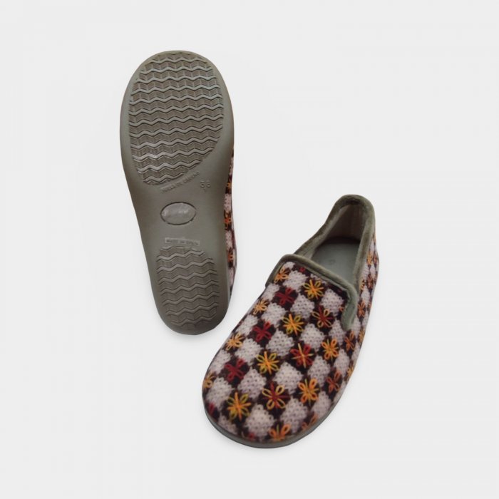 Zapatillas de Casa Mujer Cerradas Beige | Cuña Cómoda y Plantilla Extraíble - 3