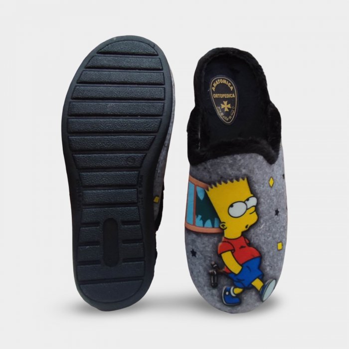 Zapatillas Simpsons de Casa con Homer y Bart | Suela de Goma Flexible - 4