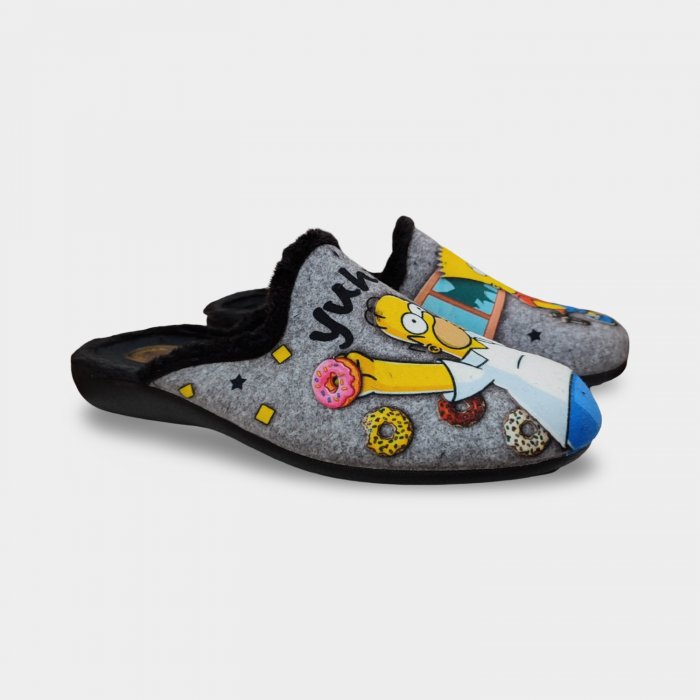 Zapatillas Simpsons de Casa con Homer y Bart | Suela de Goma Flexible - 5