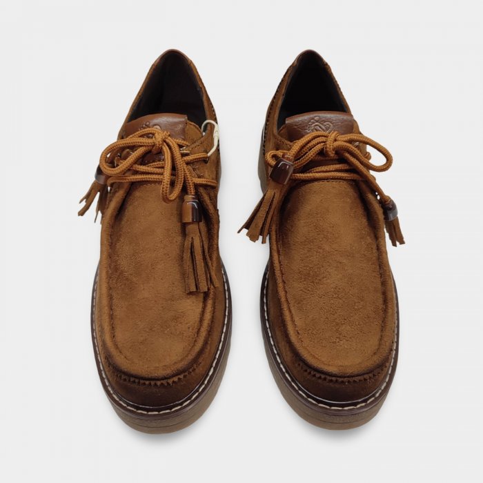 Zapatos Wallaby Amarpies Camel - 3