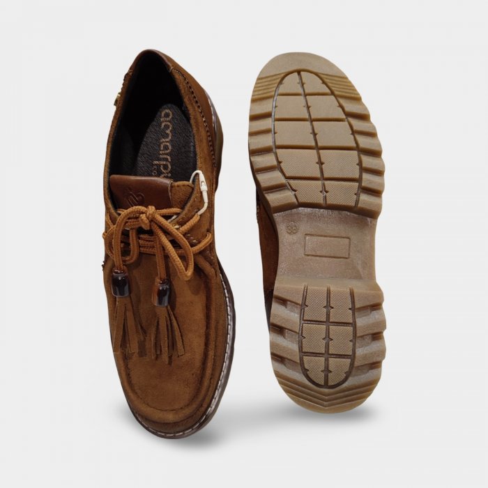 Zapatos Wallaby Amarpies Camel - 5