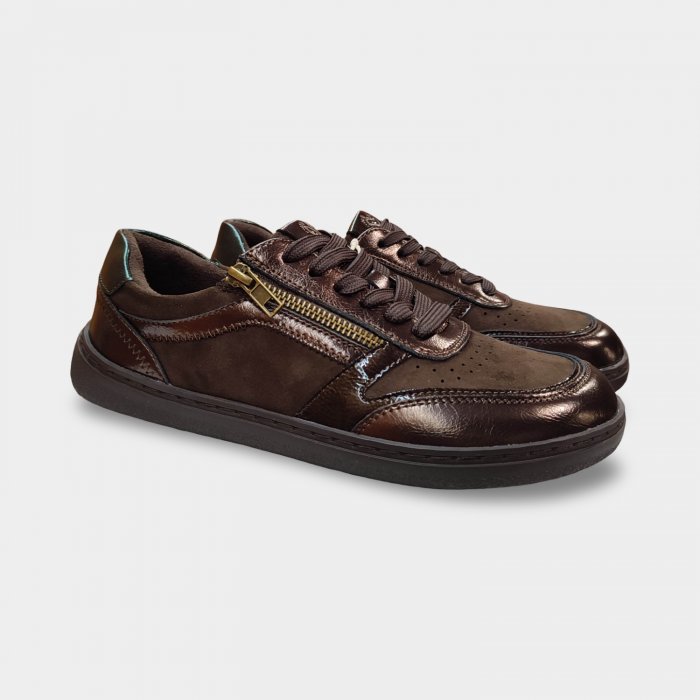 Zapatillas Barefoot Mujer Amarpies | Marrón Chocolate - 1