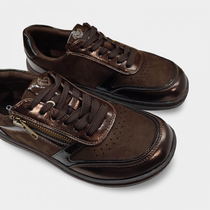 Zapatillas Barefoot Mujer Amarpies | Marrón Chocolate - 2