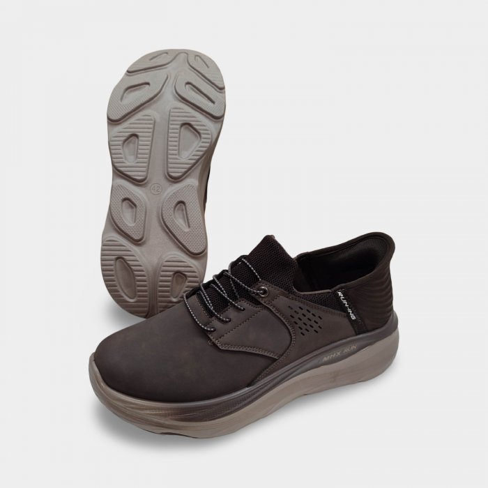 Zapatillas Hands Free Hombre | Sin Cordones Café - 3