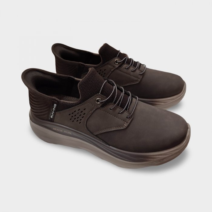 Zapatillas Hands Free Hombre | Sin Cordones Café - 4