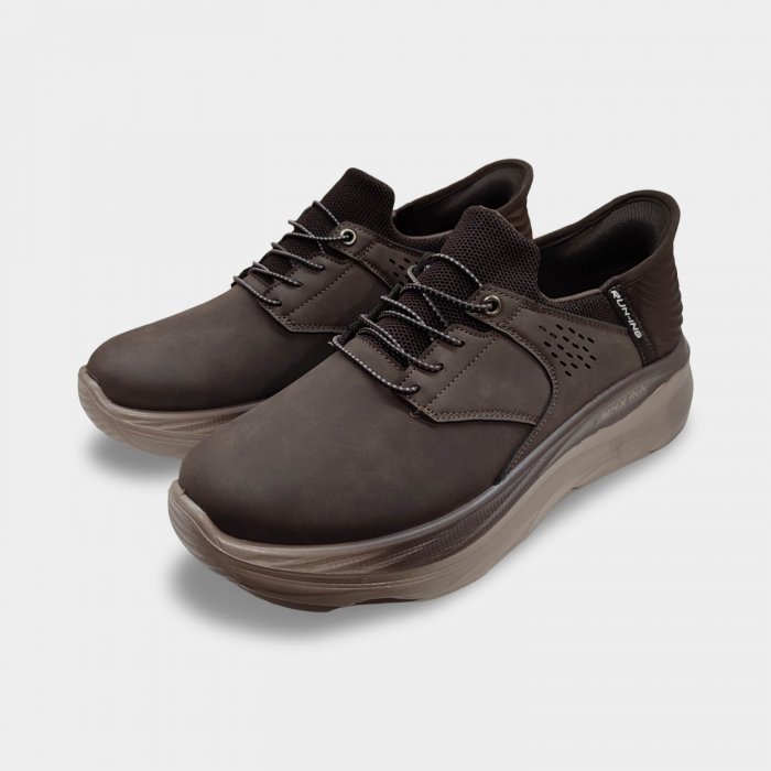 Zapatillas Hands Free Hombre | Sin Cordones Café - 5