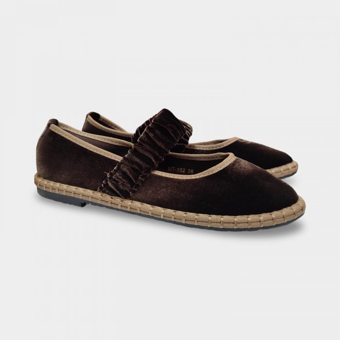 Merceditas Mujer Marrón Chocolate | Planas y en Oferta - 1