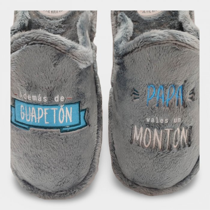 Zapatillas para Papá “Vales un Montón” | Regalo Original - 2