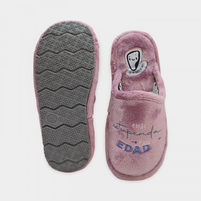 Zapatillas mujer divertidas “Un dia eres joven... y otro estás estupenda para tu edad” - 5