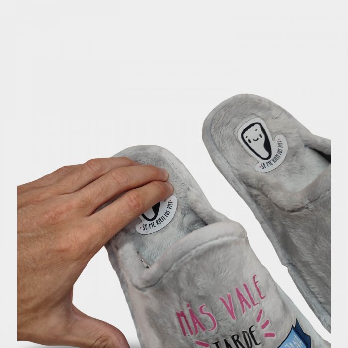 Zapatillas Casa Mujer “Más Vale Tarde” | Oveja Dormida - 4