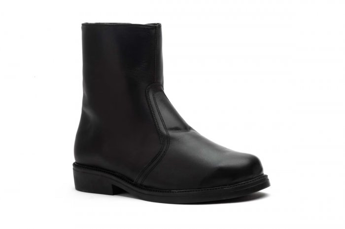 Botes Home Borreguito | Pell Negre i Cremallera - 2