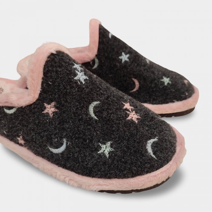 Zapatillas Casa Mujer Extra-Flex | Negras y Ligeras - 1